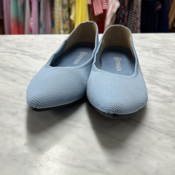 VIVAIA Light Blue Aria 2.0 Casual Pointed Toe Ballet Flat Size 43/US11 - Picture 5 of 13